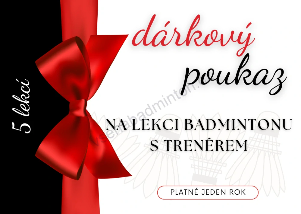 Poukaz na hodinu badmintonu s trenérem