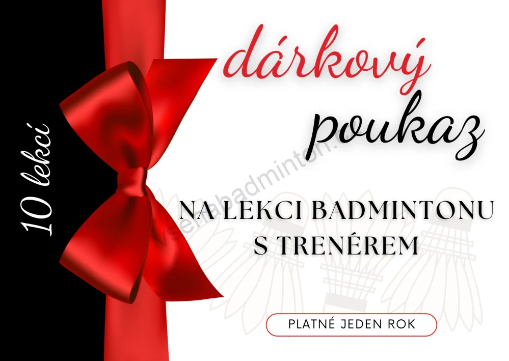 Poukaz na hodinu badmintonu s trenérem