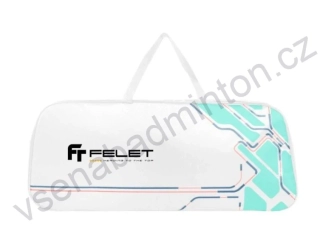 Taška na rakety FELET Single Bag FT 3.0 White/Tiffany